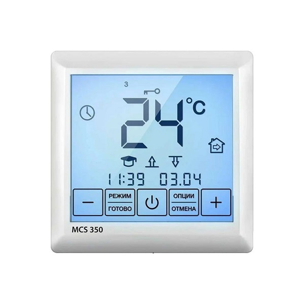 Терморегулятор Теплолюкс MCS 350 Tuya белый 3,5 кВт Wi-Fi