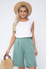 Костюм с шортами Мерано (бело-зеленый) К15340-5М LT Collection