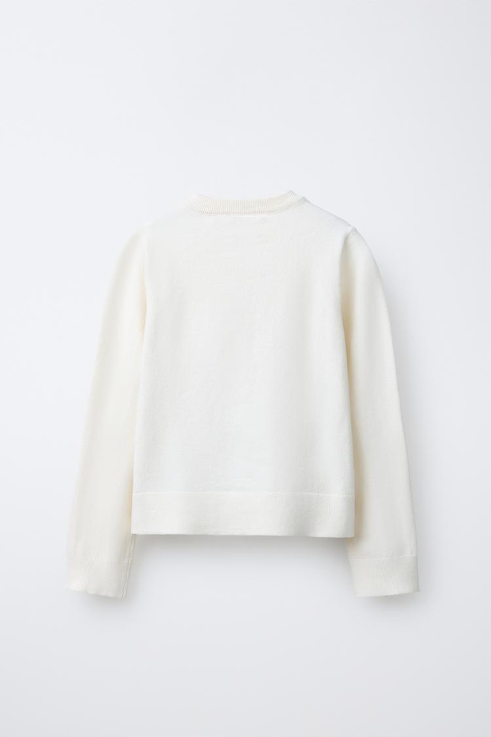 ZARA ОДНОТОННЫЙ КАРДИГАН, ЭКРЮ