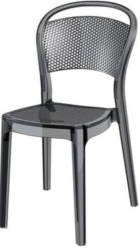 Стул прозрачный черный Bee