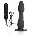 Гнущийся анальный стимулятор с вибрацией Easy Flex Glider (10 режимов) (Цвет: черный)