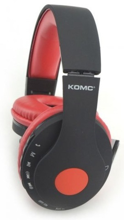 Bluetooth Наушники  Komc B104 black-red