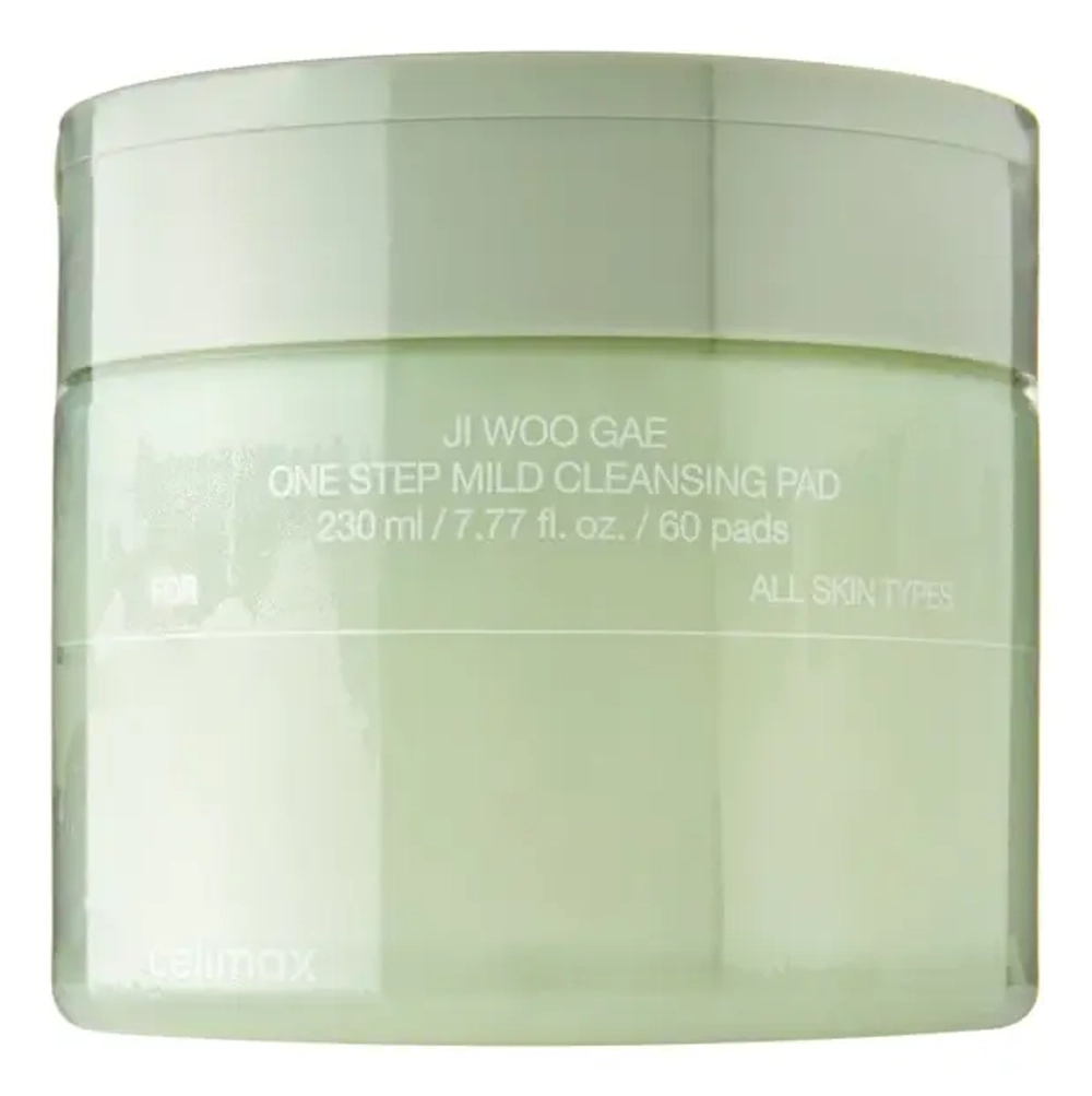 Пэды для снятия макияжа Celimax Ji Woo Gae One Step Mild Cleansing Pad, 60 шт