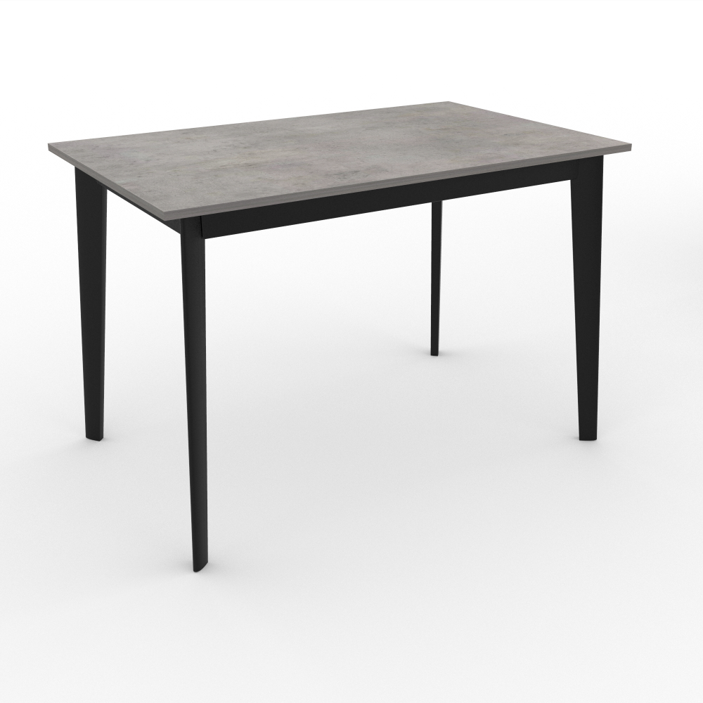 Стол "Нельсон 1000" арт. LND100, ЛДСП Egger Premium Бетон Чикаго светлый, ножки черные.