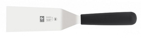 Лопатка 33 см. изогнутая раб. часть 16,5*7,5 см. нерж. с пластик. ручкой, черная Icel /1/6/