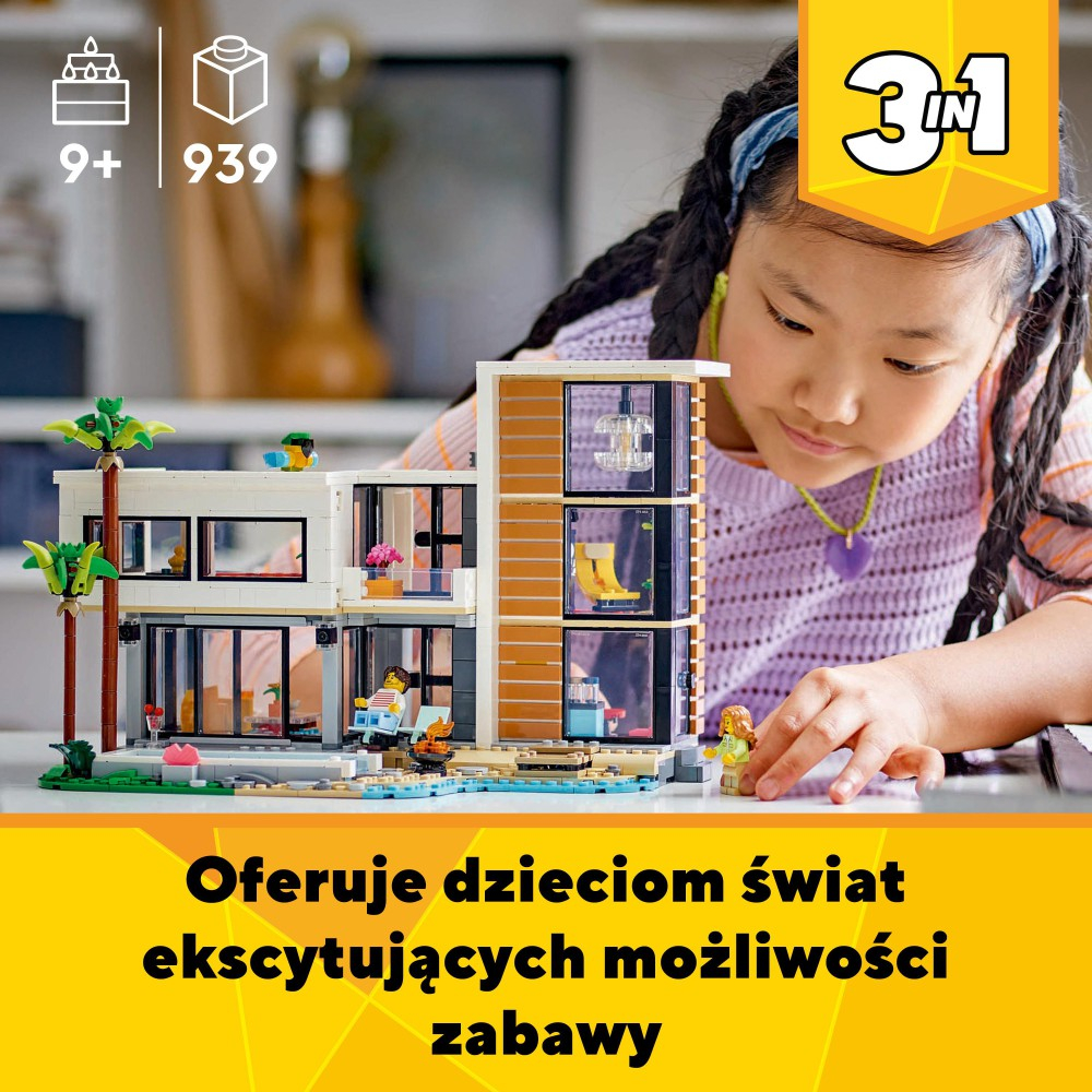 Конструктор LEGO Creator 1853 31153 Современный дом 3-в-1 — фото 11
