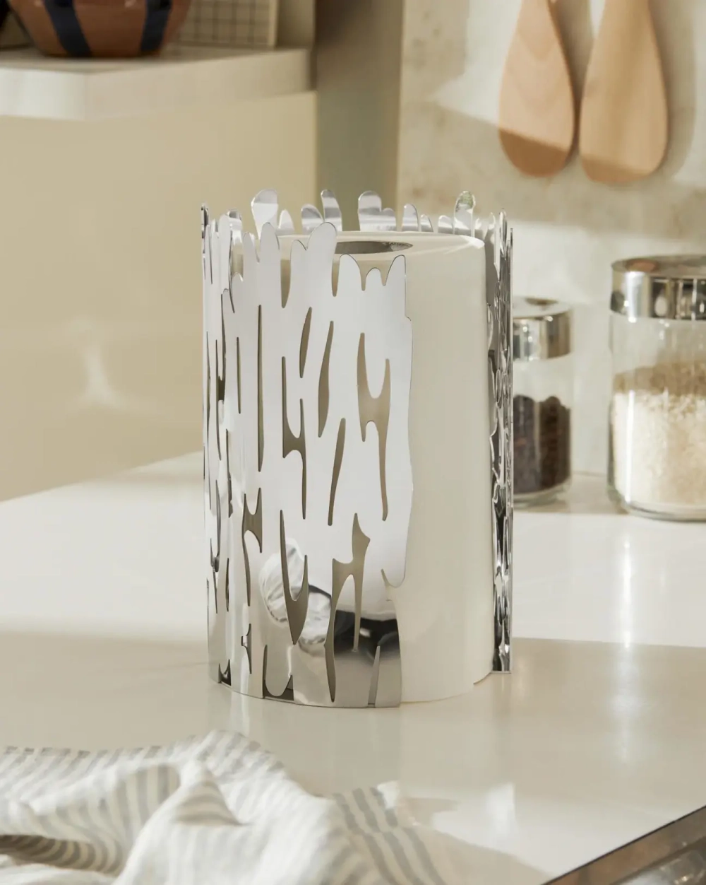 Alessi Подставка для бумажных полотенец Barkroll, черная
