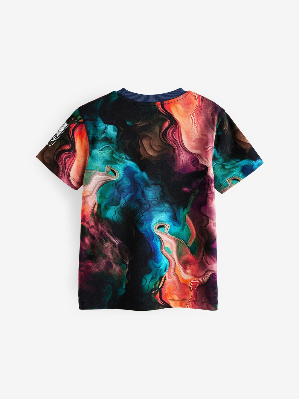 Футболка для мальчика Next AB5-716, Черный, Голубой, Бежевый