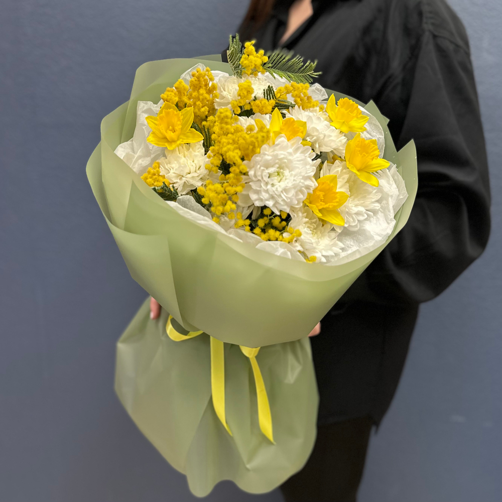 Весенний букет с нарциссами #46