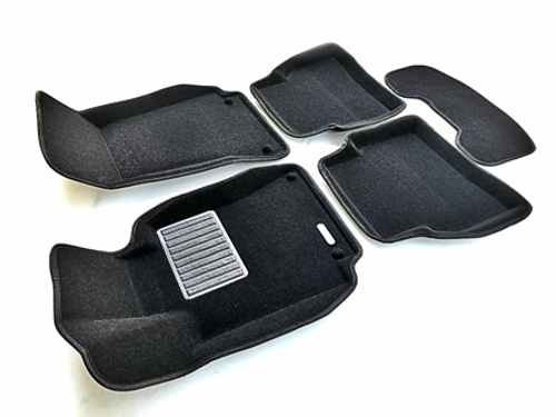 Коврики салона для MERCEDES W205 (C-Class) (2015-) Euromat 3D Business черные. Арт. EMC3D-003514
