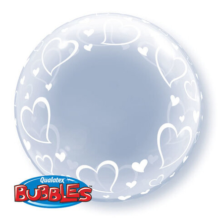 П BUBBLE DECO 24" Сердца элегантные