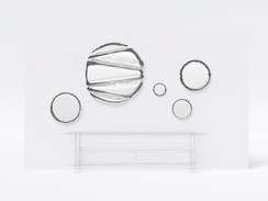 Настенный декор Brano Отражение 2, Ø40 см, полированная сталь