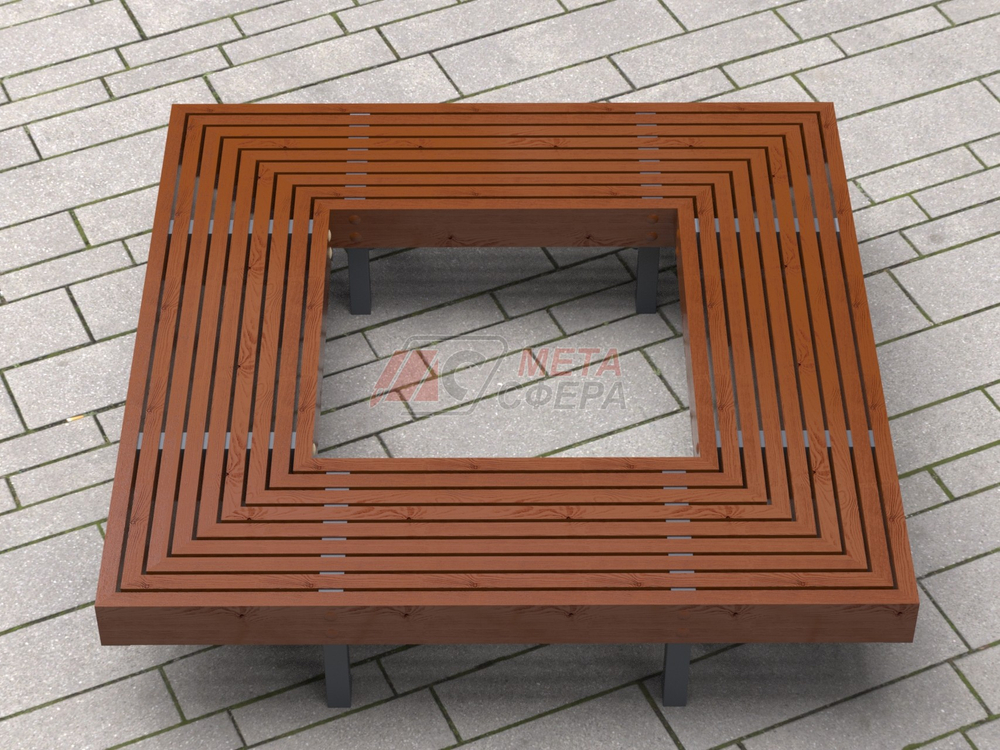 Лавка Woody Квадрат