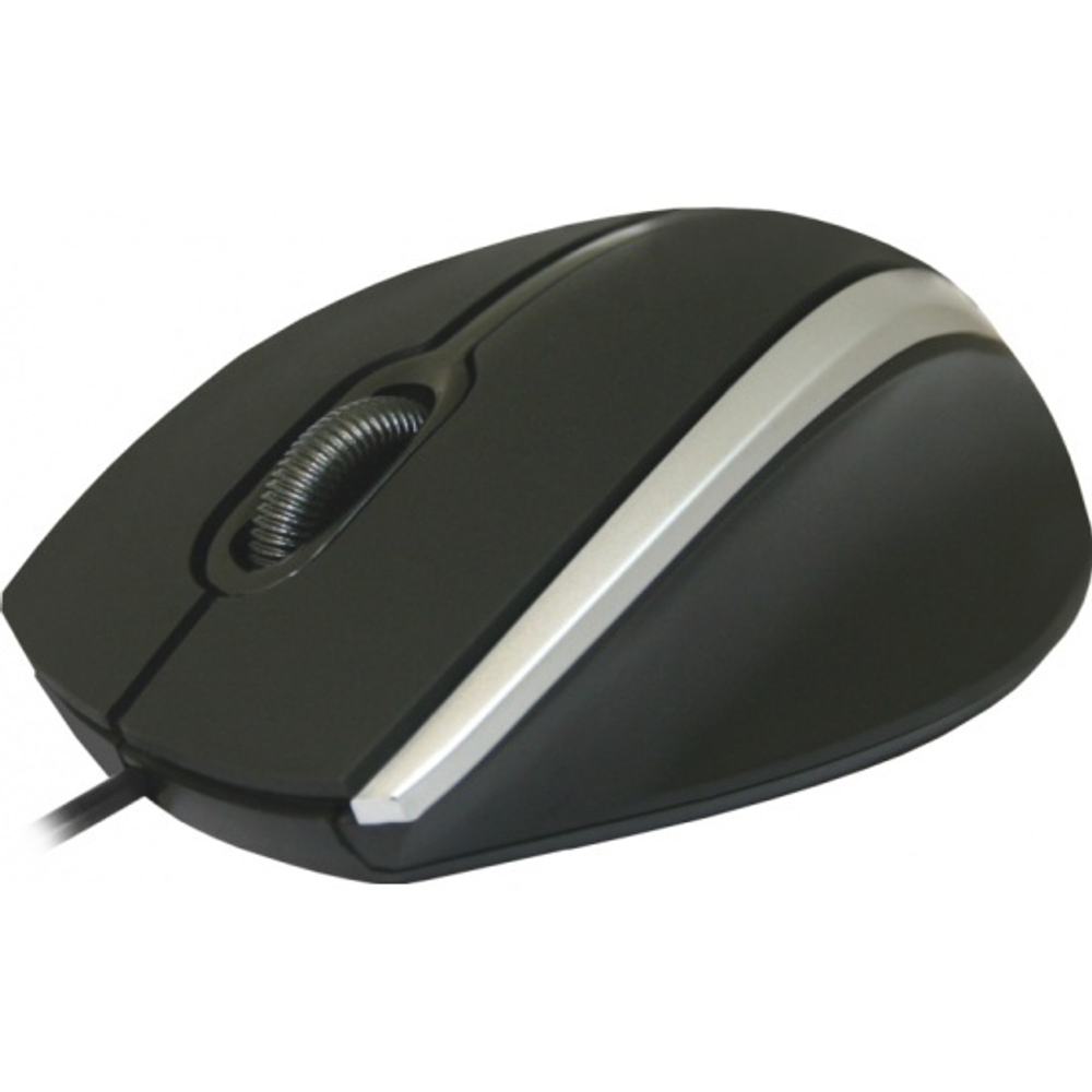 Мышь проводная ММ-340, black-gray