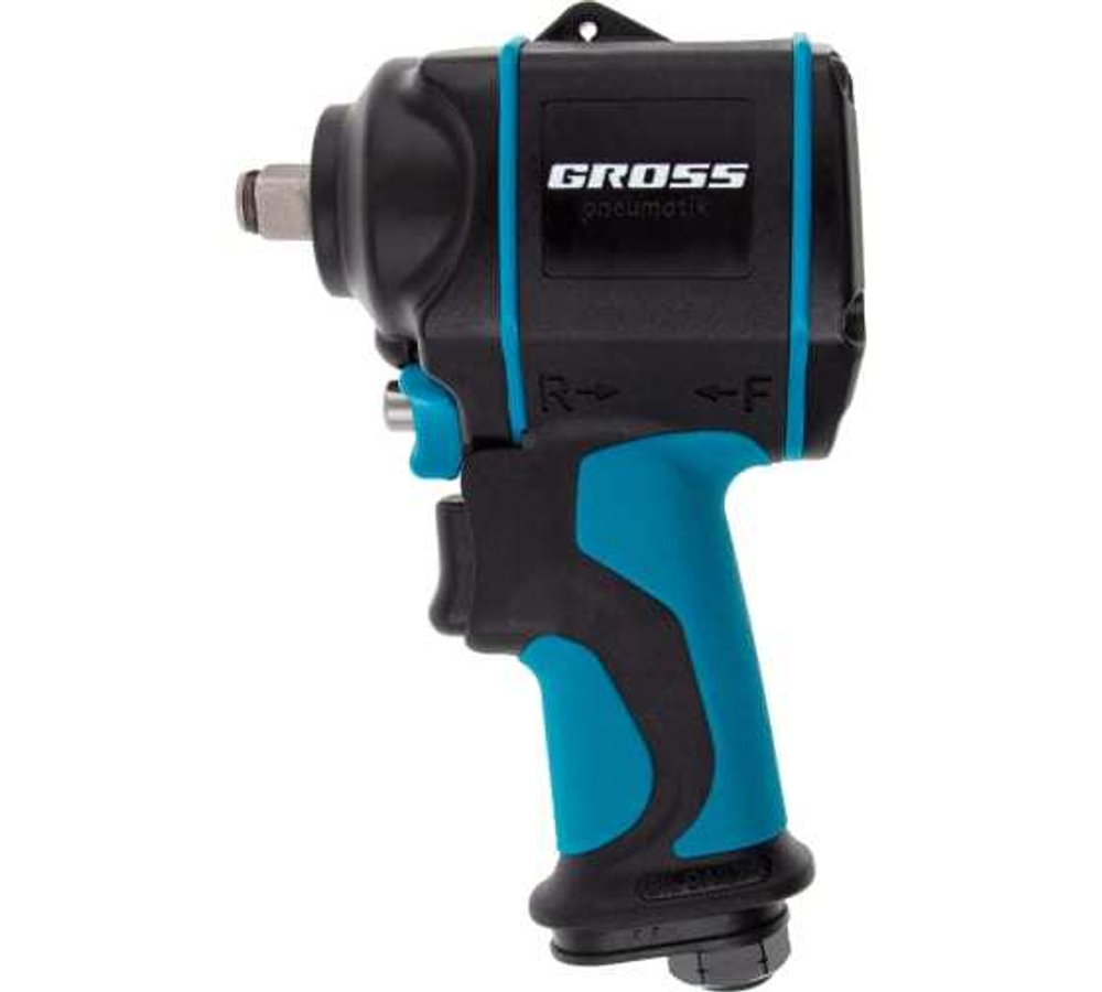 Гайковёрт пневматический ударный G985, 1/2",Twin Hammer, 610 Нм, 9000 об/мин, композитный// Gross
