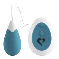 Бирюзовое виброяйцо на радиоуправлении Feelz Toys Anna Vibrating Egg Remote