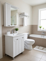 Зеркало шкаф Лира 60 белый