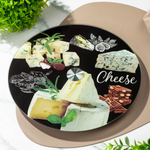 Блюдо стекло, для сервировки, кругл, 30 см, вращающееся, Сыр, Daniks