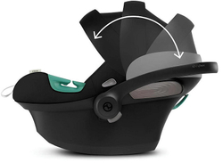 Коляска Cybex Balios S Lux TPE complete Aton S2 Moon Black 3 в 1 Stormy Blue с дождевиками