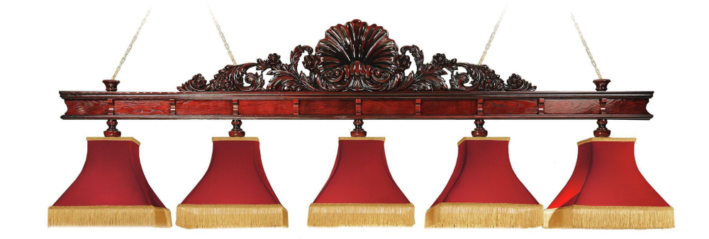 Лампа "Неаполь" 5 плафонов - ясень / клён