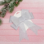 Бант на ёлку «Вошебный день» 16*21 см, Белый