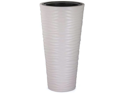 Кашпо Оазис 63л со вставкой 13л, светло-бежевый