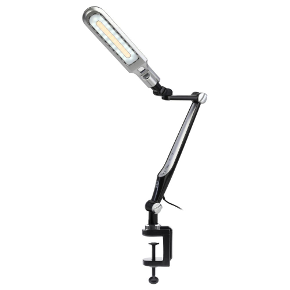 Настольный светильник ЭРА NLED-496-12W-BK светодиодный на струбцине черный