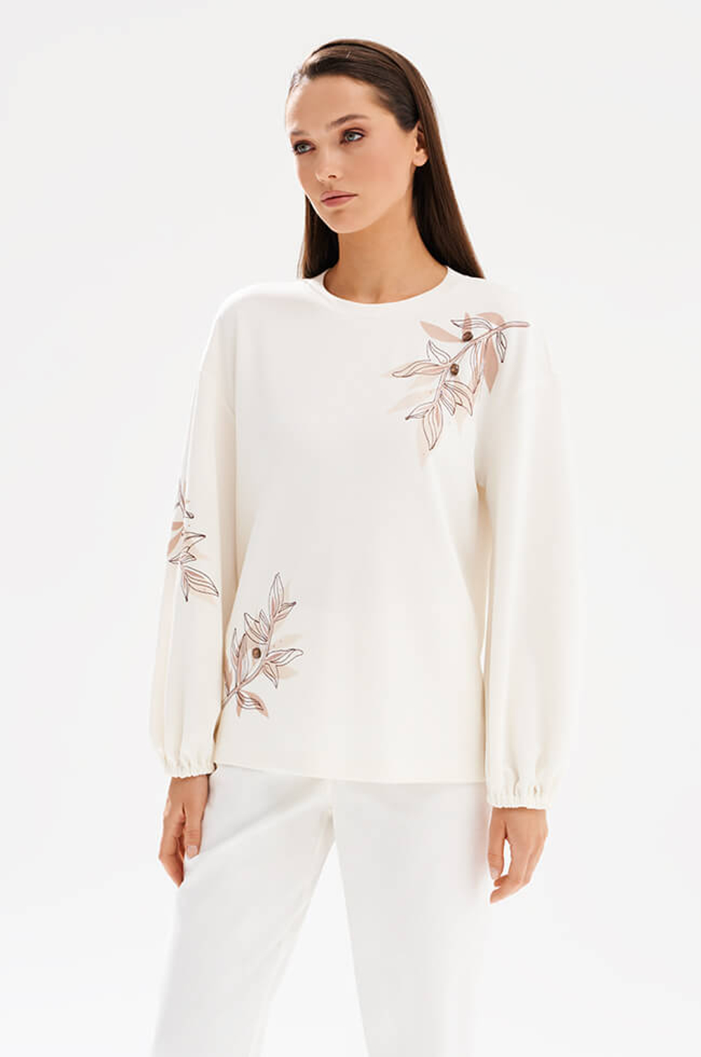 23604 Джемпер женский (молочный)