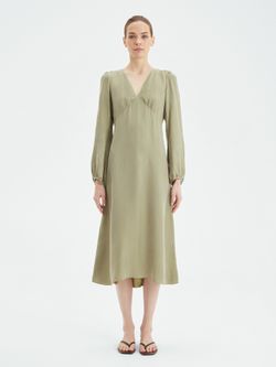 Платье ГРЭЙС оливкового цвета