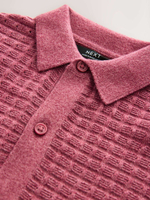 Рубашка трикотажная с коротким рукавом для мальчика Next AA8-957, Темно-красный