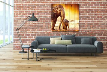 Панно из дерева Elephant Mother
