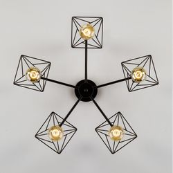 Люстра на штанге Eurosvet Trappola 70107/5 черный