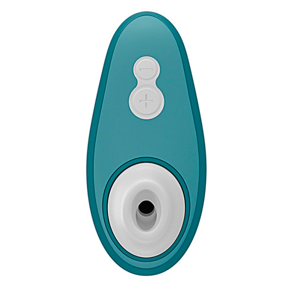 Темно-бирюзовый бесконтактный клиторальный стимулятор 10см Womanizer Liberty 2 Dark Green WZ112SG3