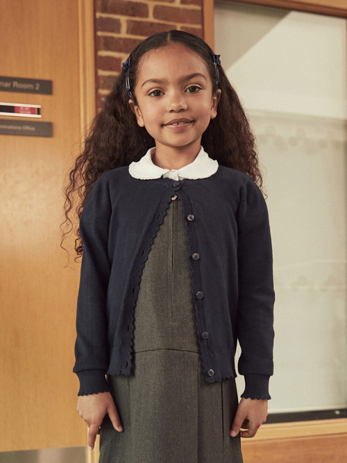 Кардиган школьный для девочки Next M82-236, Темно-синий