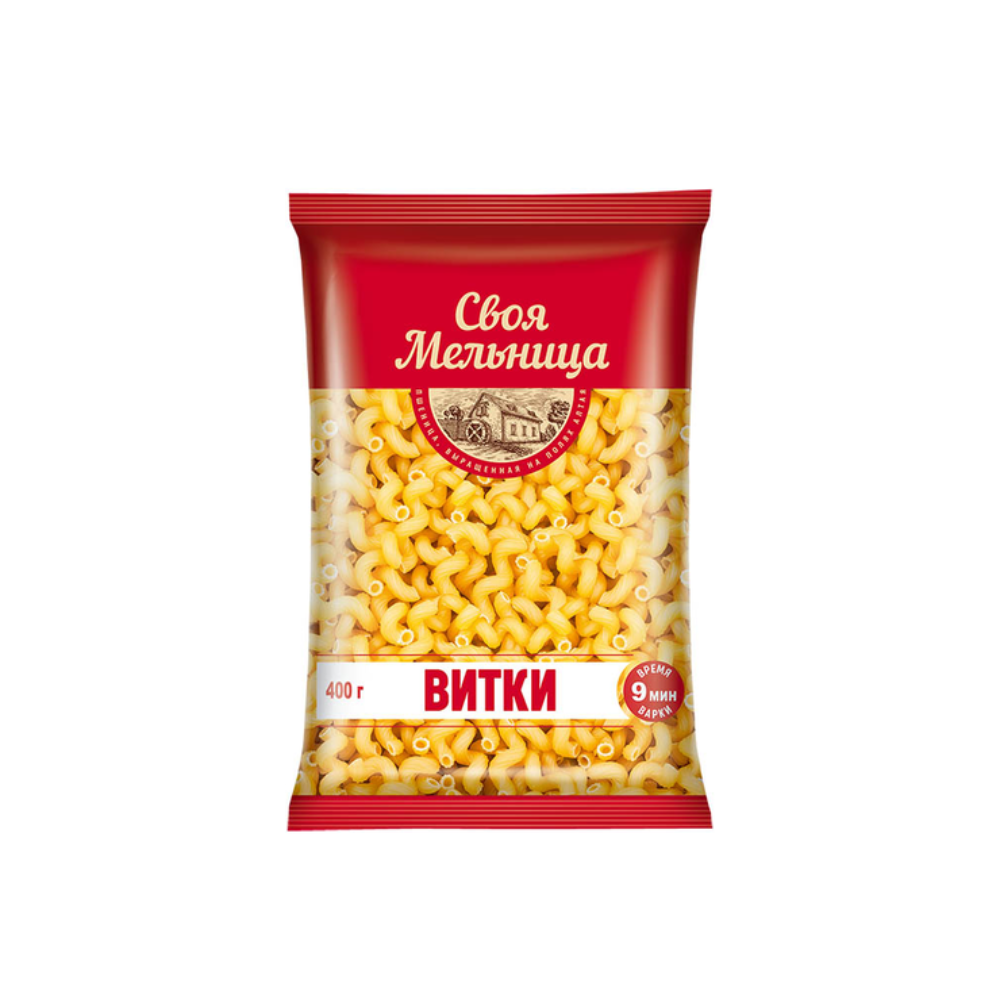 Макароны Своя Мельница витки 400 гр