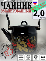 Чайник 2л Рябинка черный 1с25с