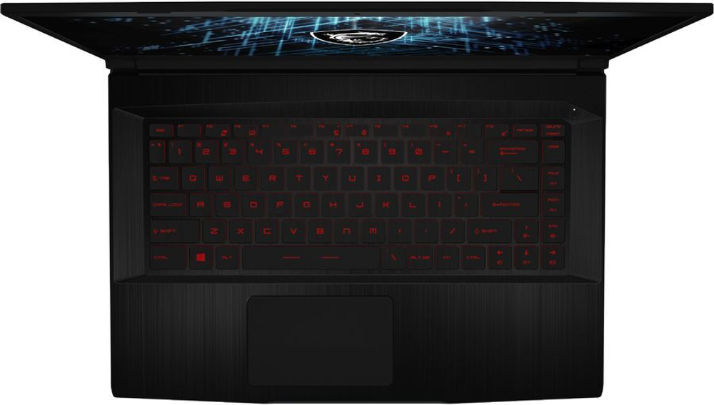 Ноутбук MSI GF63 Thin 11UD-206XRU, 15.6", IPS, Intel Core i5 11400H 2.7ГГц, 16ГБ, 512ГБ SSD, NVIDIA GeForce RTX 3050 Ti для ноутбуков - 4096 Мб, Free DOS, 9S7-16R612-206, черный
