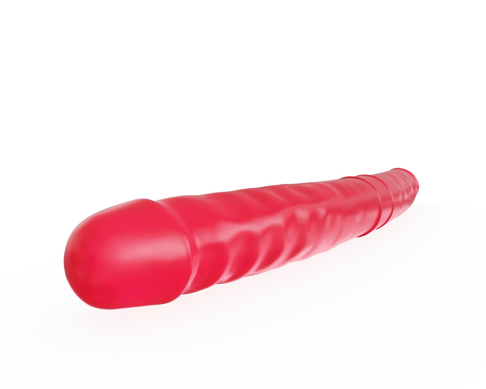 Фаллоимитатор двусторонний LOVETOY, розовый гелевый