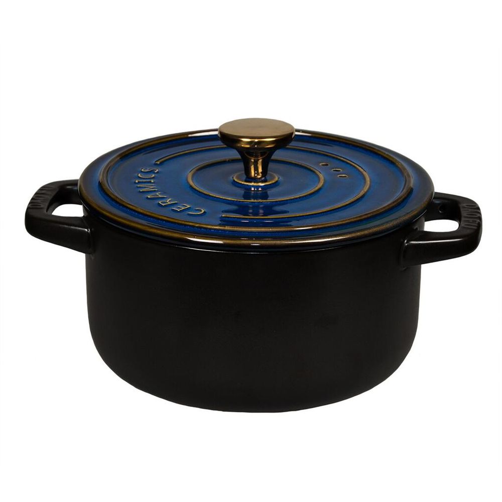 Кастрюля 6 л, 22,5/15,5*21 см с крышкой керамическая Style Buffet New Kitchen P.L. Proff Cuisine