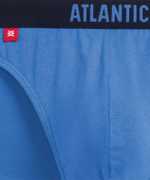 Мужские трусы слипы спорт Atlantic, набор 5 шт., хлопок, светло-зеленые + темно-синие + светло-голубые + индиго + темно-голубые, 5SMP-004
