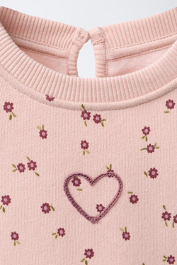 ZARA ТОЛСТОВКА С ЦВЕТОЧНЫМ ПРИНТОМ, РАЗНОЦВЕТНЫЙ