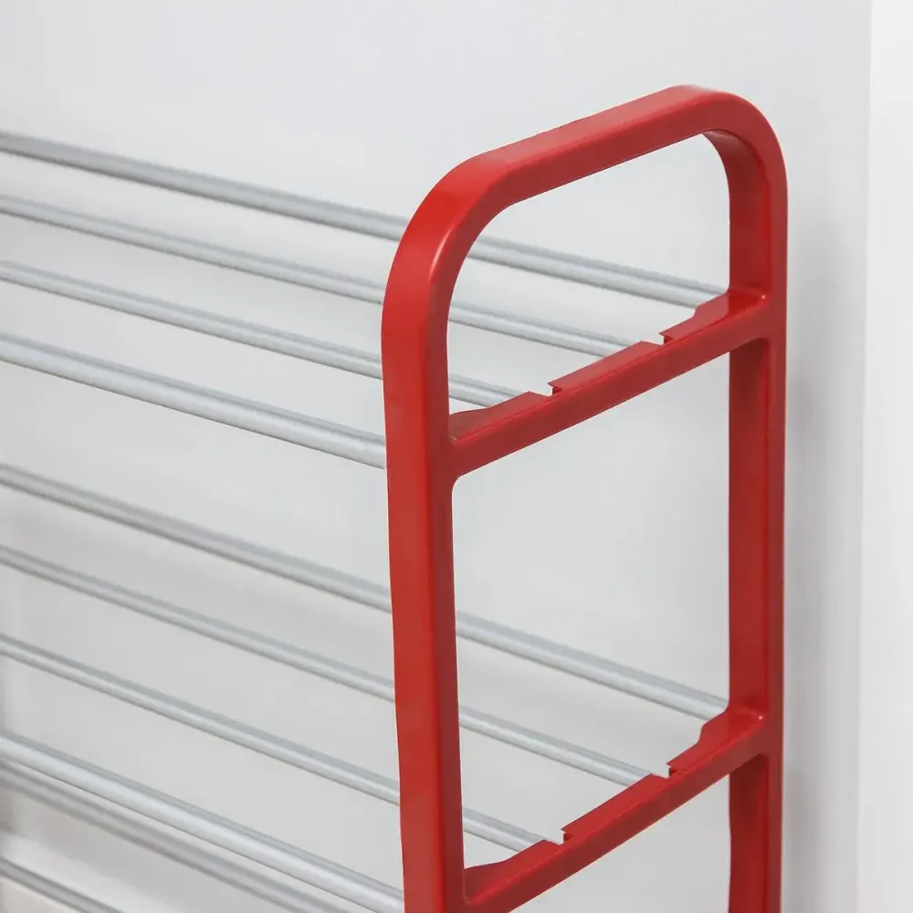 Обувница Доляна (Красный), 4 яруса, 50×19×59 см