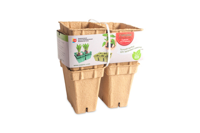 Набор горшок для рассады из бумажного волокна 10шт 0,75мл