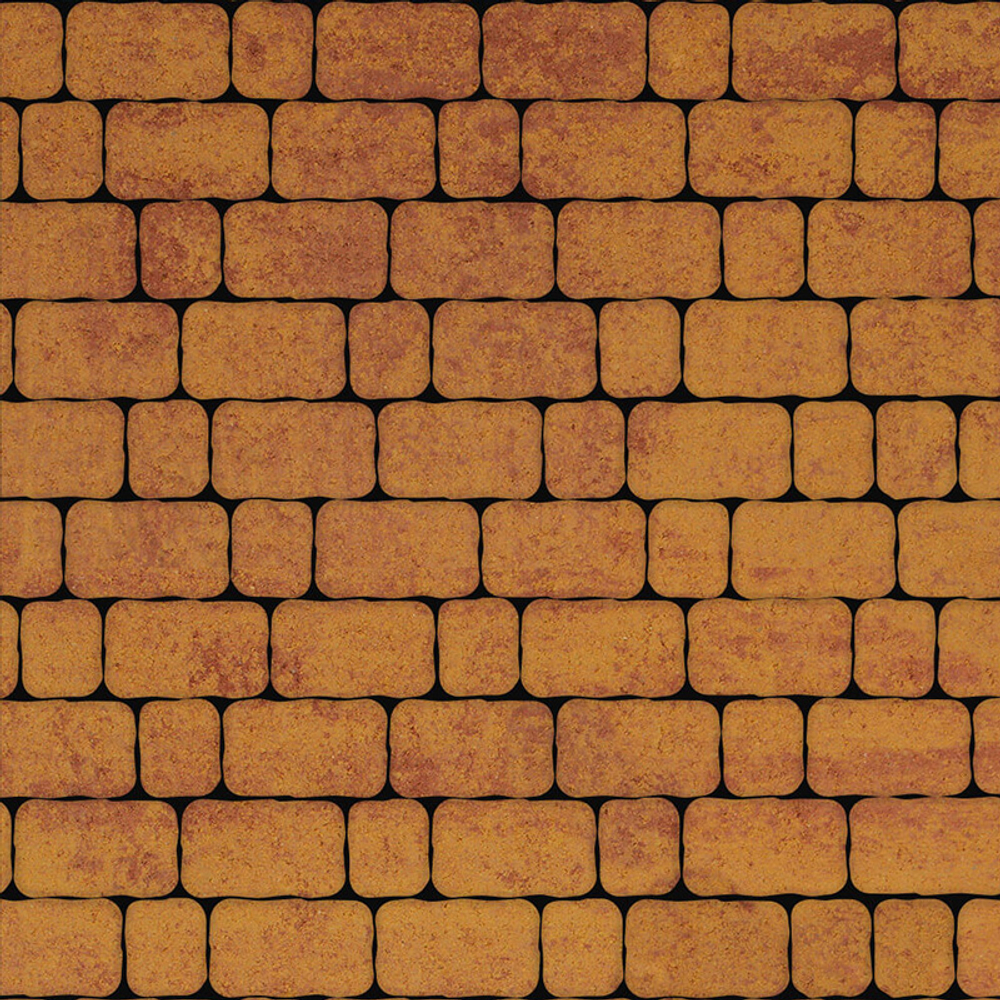 Тротуарная плитка Арена - Листопад гладкий Каир, комплект из 2 видов плит