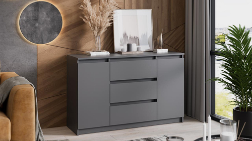 Комод «Денвер» (3 ящика двухстворчатый) Исп.2