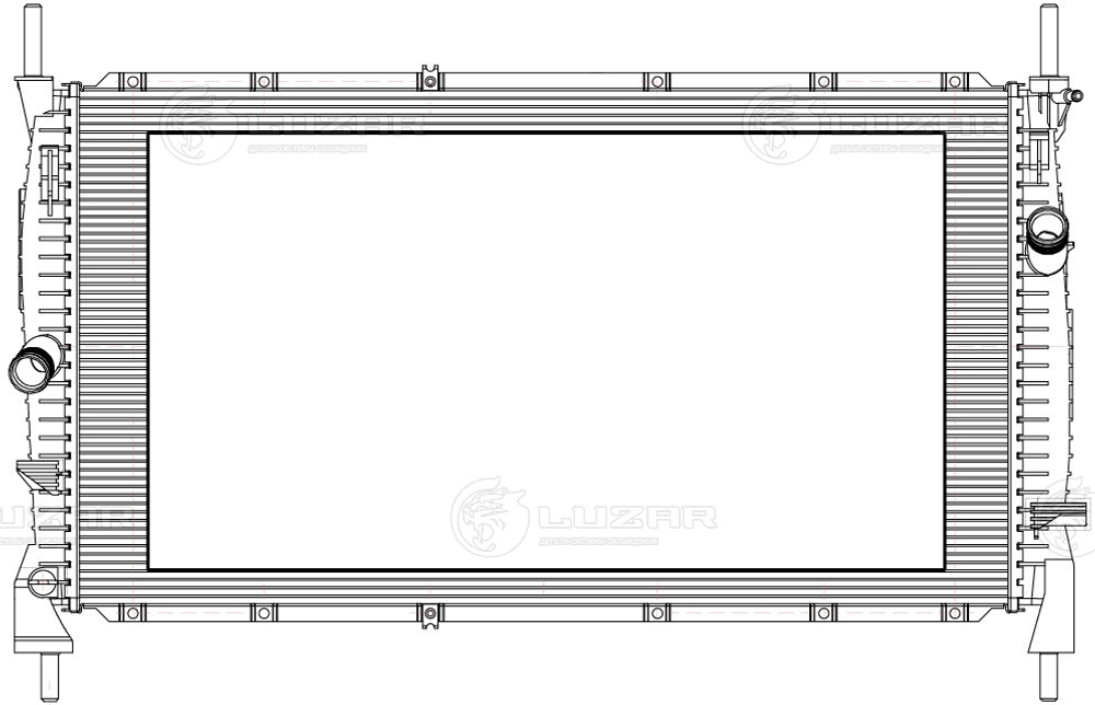 LRc 3089 -  Радиатор охлаждения для а/м Sollers Atlant (23-)/JAC Sunray (23-) 2.7D
