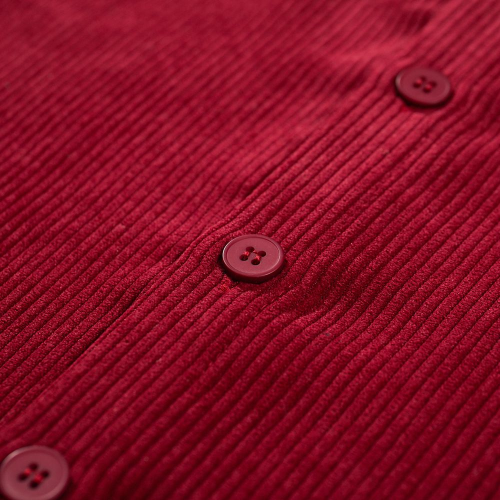 Рубашка YMKASHIX Velvet Button Det Бордовый-Горчичная