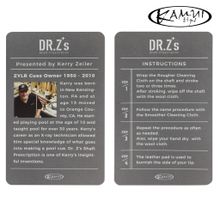 Набор салфеток для чистки и полировки бильярдного кия KAMUI Dr.Z Shaft Prescription in Black and Gra