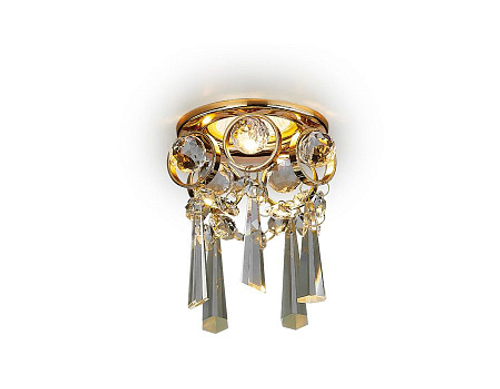 Встраиваемый точечный светильник K2222 CL/G золото/прозрачный