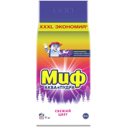 Стиральный порошок Миф Свежий цвет 9 кг
